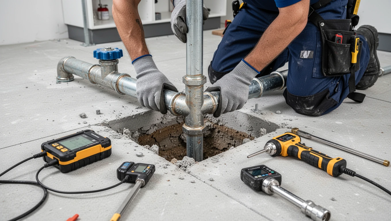 Slab Leak Detection